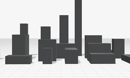 哈尔滨都市建筑群手绘风格 - AI渲染效果