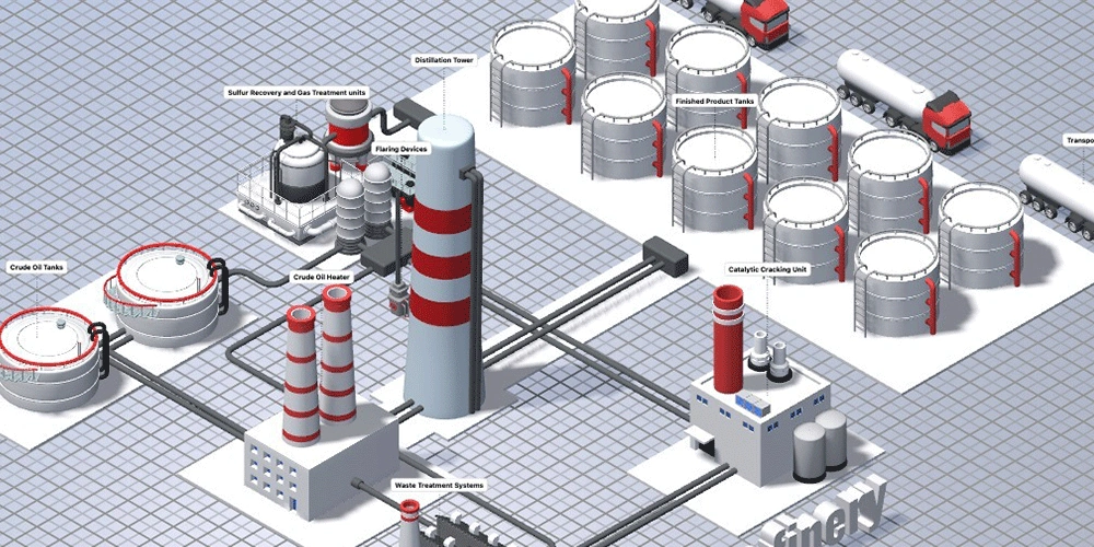 工业场景照片级渲染 - AI渲染效果